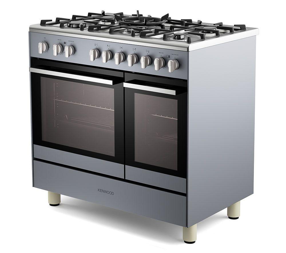 KENWOOD CK601G-SL 90 cm Gas Range Cooker &ndash; Slate Grey & Chrome image number 3 of 10
