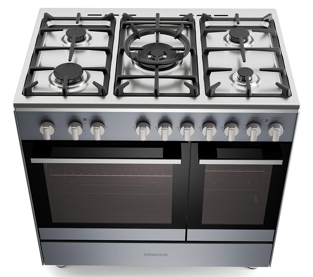 KENWOOD CK601G-SL 90 cm Gas Range Cooker &ndash; Slate Grey & Chrome image number 6 of 10