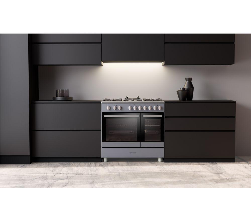 KENWOOD CK601G-SL 90 cm Gas Range Cooker &ndash; Slate Grey & Chrome image number 8 of 10