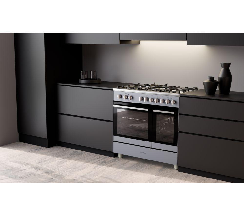 KENWOOD CK601G-SL 90 cm Gas Range Cooker &ndash; Slate Grey & Chrome image number 9 of 10