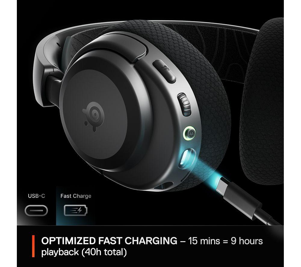 STEELSERIES Arctis Nova 3X Wireless Gaming Headset - Black image number 6 of 11