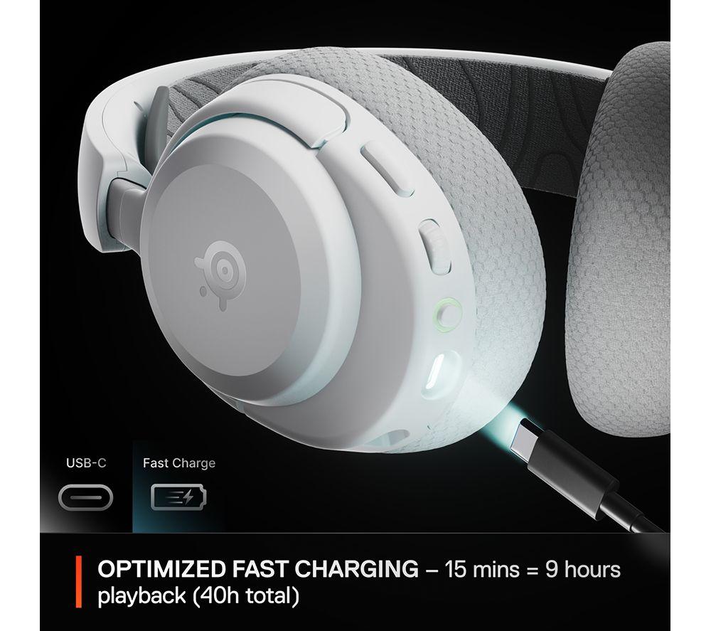 STEELSERIES Arctis Nova 3X Wireless Gaming Headset - White image number 10 of 11