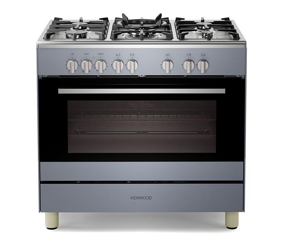 KENWOOD CK500DF-SL 90 cm Dual Fuel Range Cooker – Slate Grey & Chrome