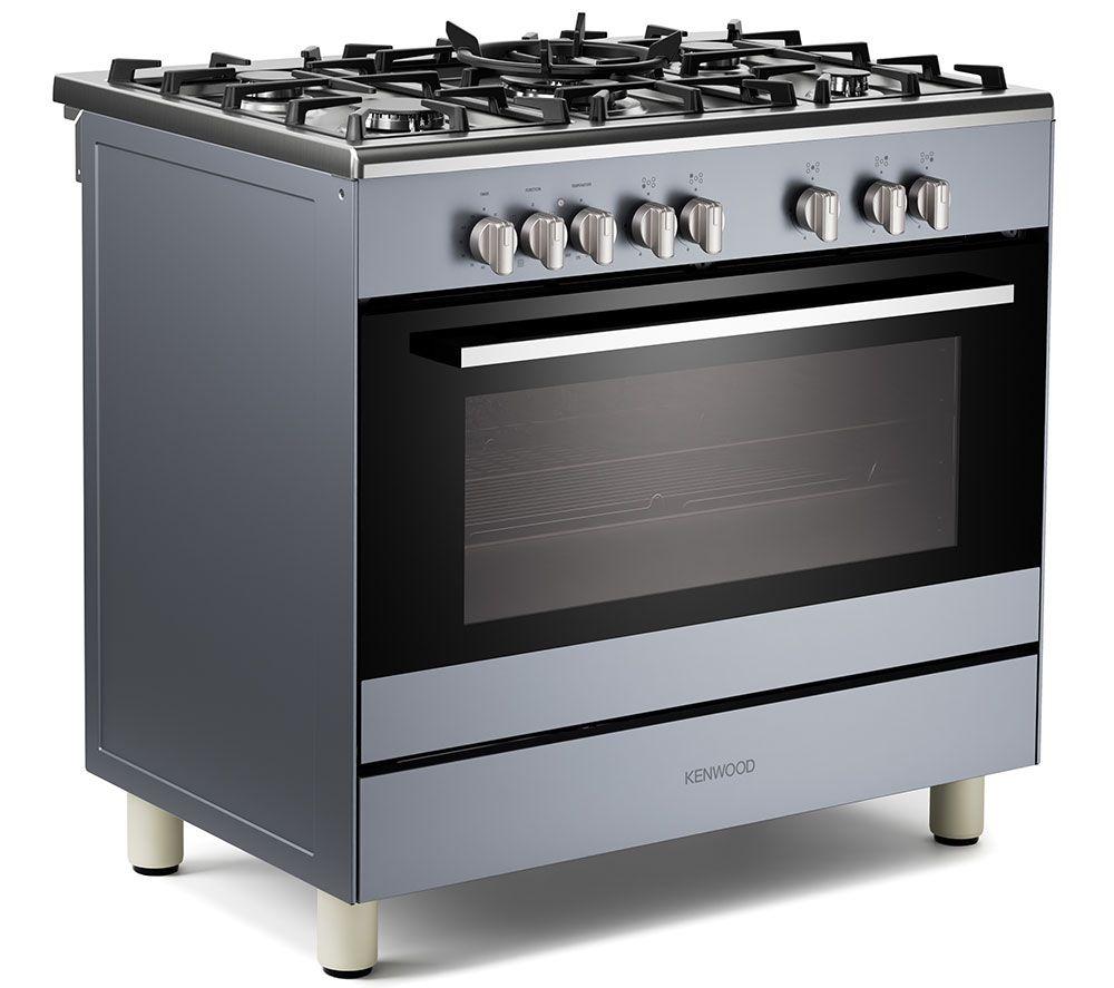 KENWOOD CK500DF-SL 90 cm Dual Fuel Range Cooker &ndash; Slate Grey & Chrome image number 2 of 6