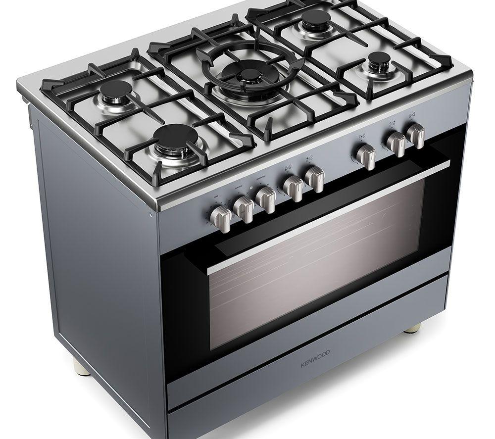 KENWOOD CK500DF-SL 90 cm Dual Fuel Range Cooker &ndash; Slate Grey & Chrome image number 4 of 6