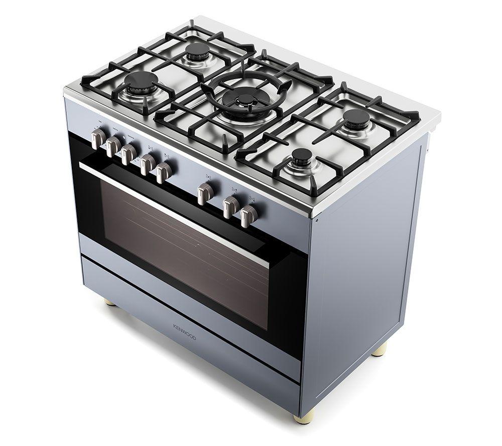 KENWOOD CK500DF-SL 90 cm Dual Fuel Range Cooker &ndash; Slate Grey & Chrome image number 5 of 6