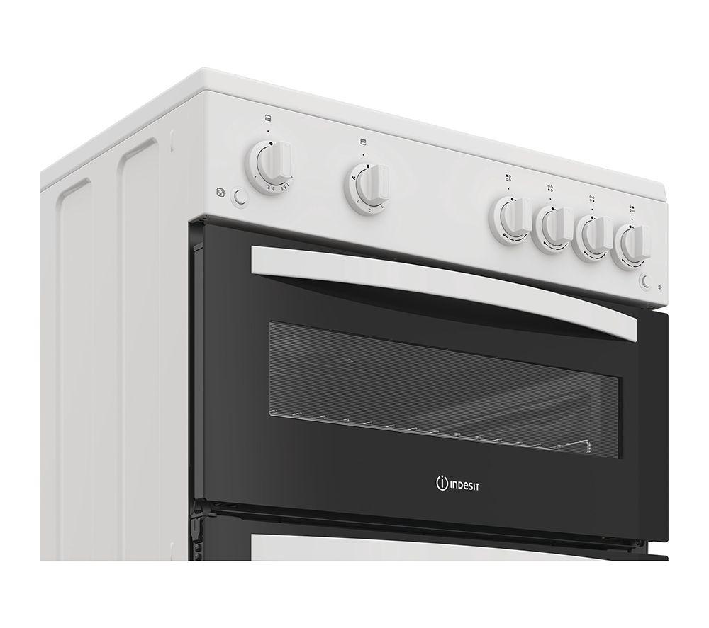 INDESIT IDG6GW 60 cm Gas Cooker - White image number 2 of 6