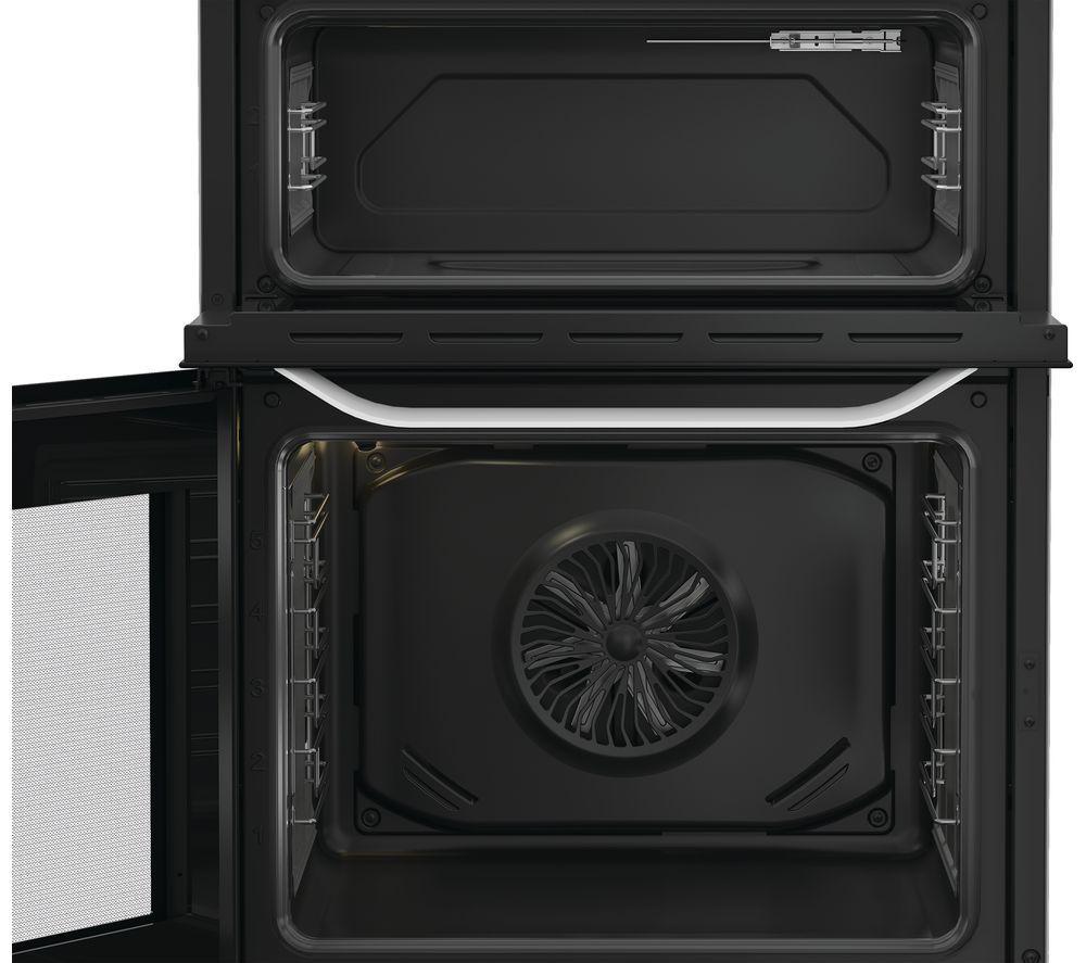 HOTPOINT Multiflow HDD6GDC2WX 60 cm Dual Fuel Cooker - Stainless Steel image number 2 of 8