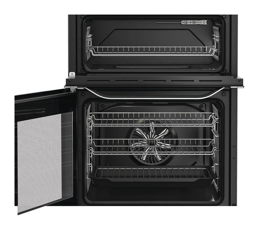 HOTPOINT Multiflow HDD6GDC2WX 60 cm Dual Fuel Cooker - Stainless Steel image number 7 of 8