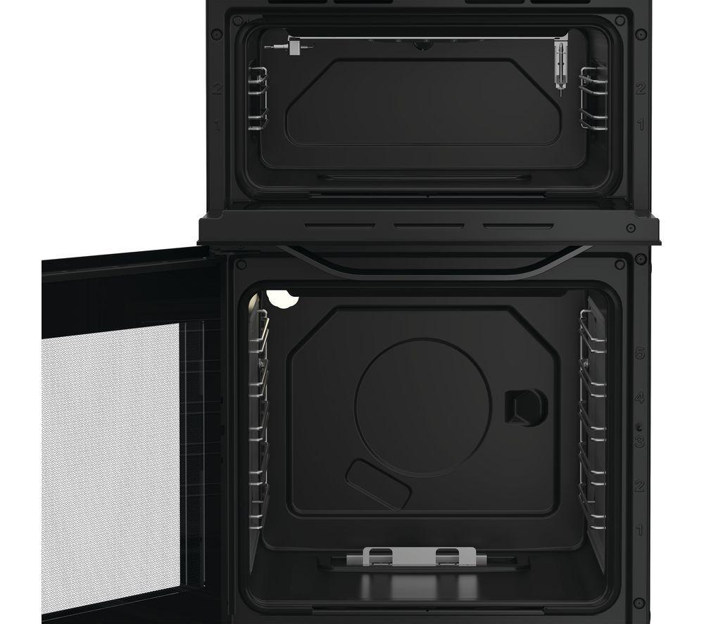 HOTPOINT HTG5GCB 50 cm Gas Cooker - Black image number 2 of 8