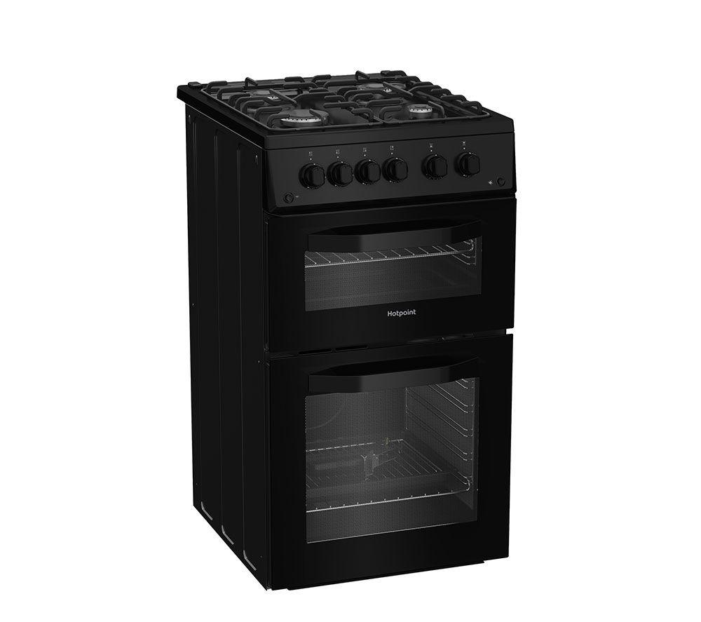 HOTPOINT HTG5GCB 50 cm Gas Cooker - Black image number 3 of 8