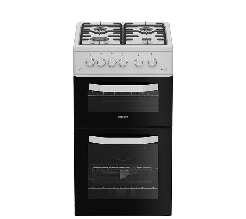 HOTPOINT HTG5GCW 50 cm Gas Cooker - White
