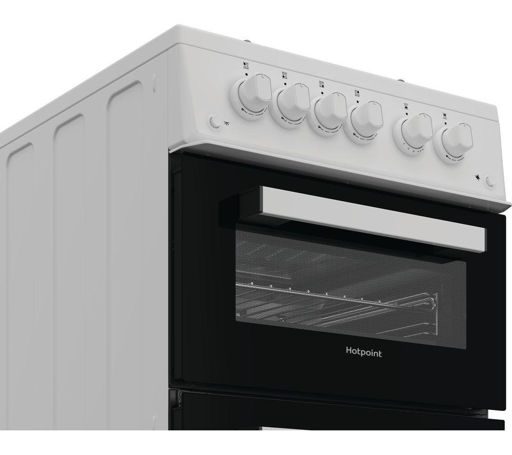 HOTPOINT HTG5GCW 50 cm Gas Cooker - White image number 2 of 9