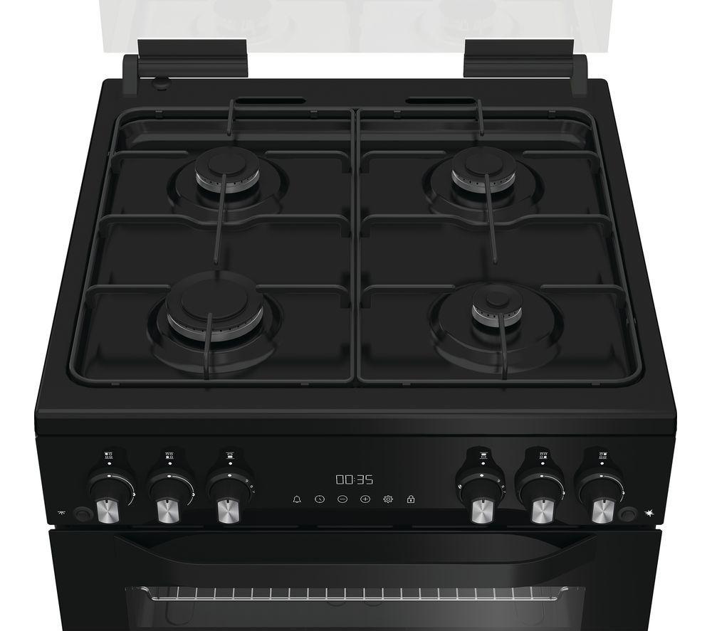 HOTPOINT HDG6GDCB1 60 cm Gas Cooker - Black image number 4 of 11