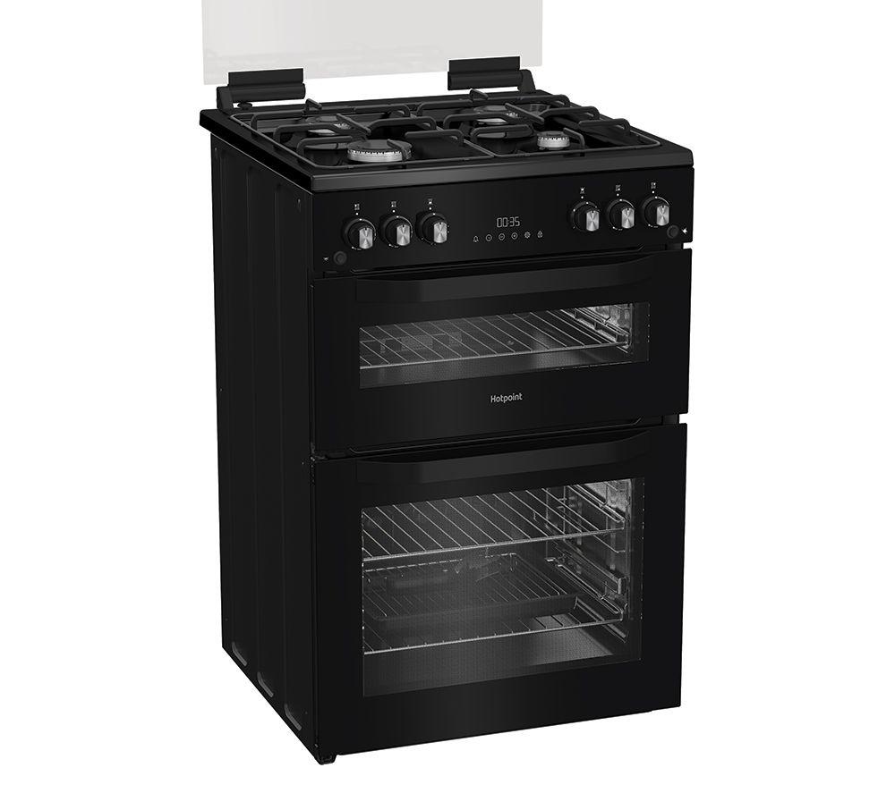 HOTPOINT HDG6GDCB1 60 cm Gas Cooker - Black image number 5 of 11
