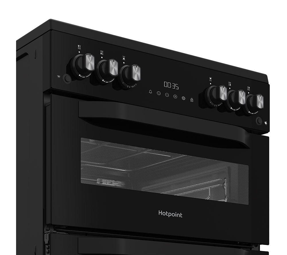 HOTPOINT HDG6GDCB1 60 cm Gas Cooker - Black image number 7 of 11