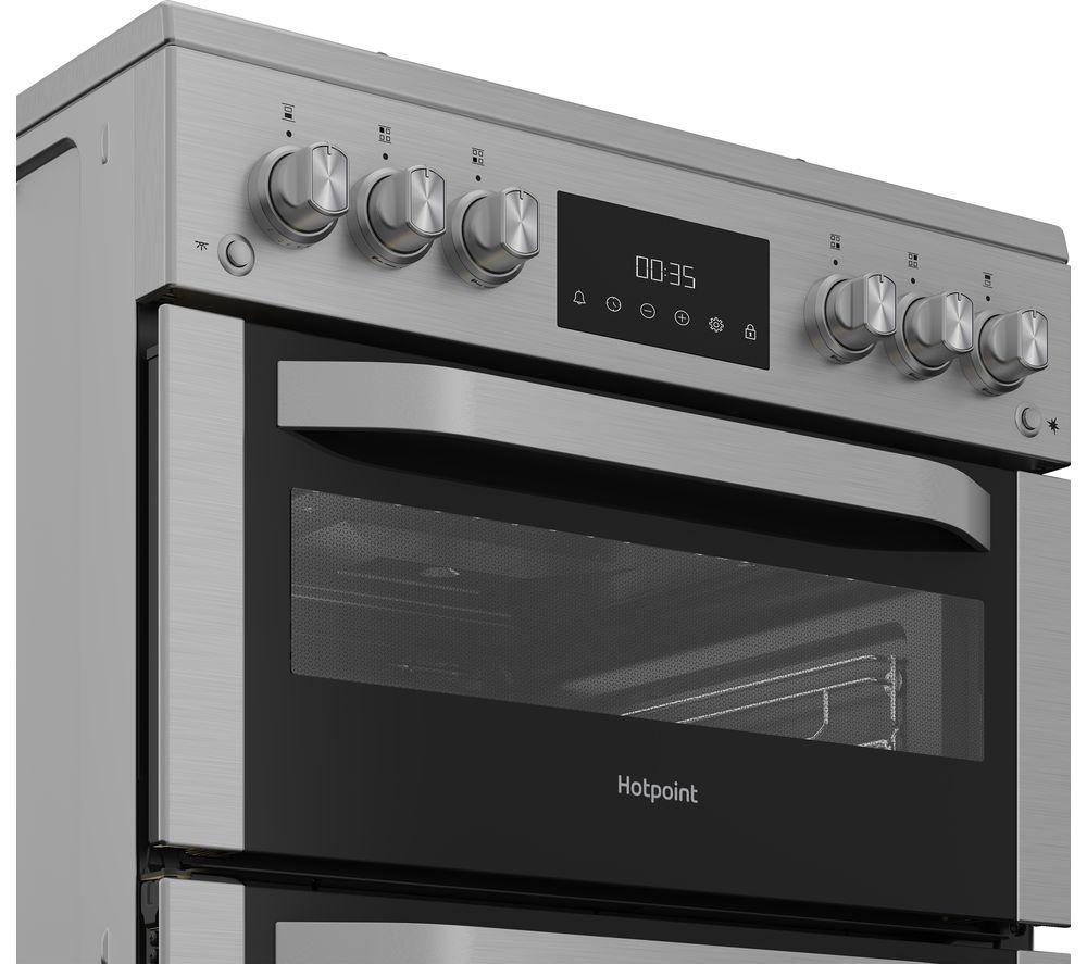 HOTPOINT HDG6GDCX 60 cm Gas Cooker - Stainless Steel image number 3 of 6