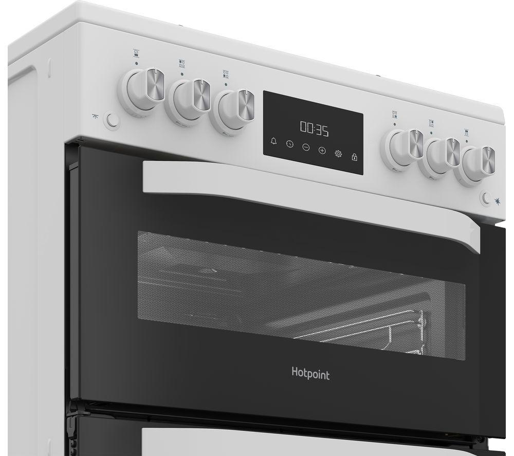 HOTPOINT HDG6GDCW 60 cm Gas Cooker - White image number 2 of 10