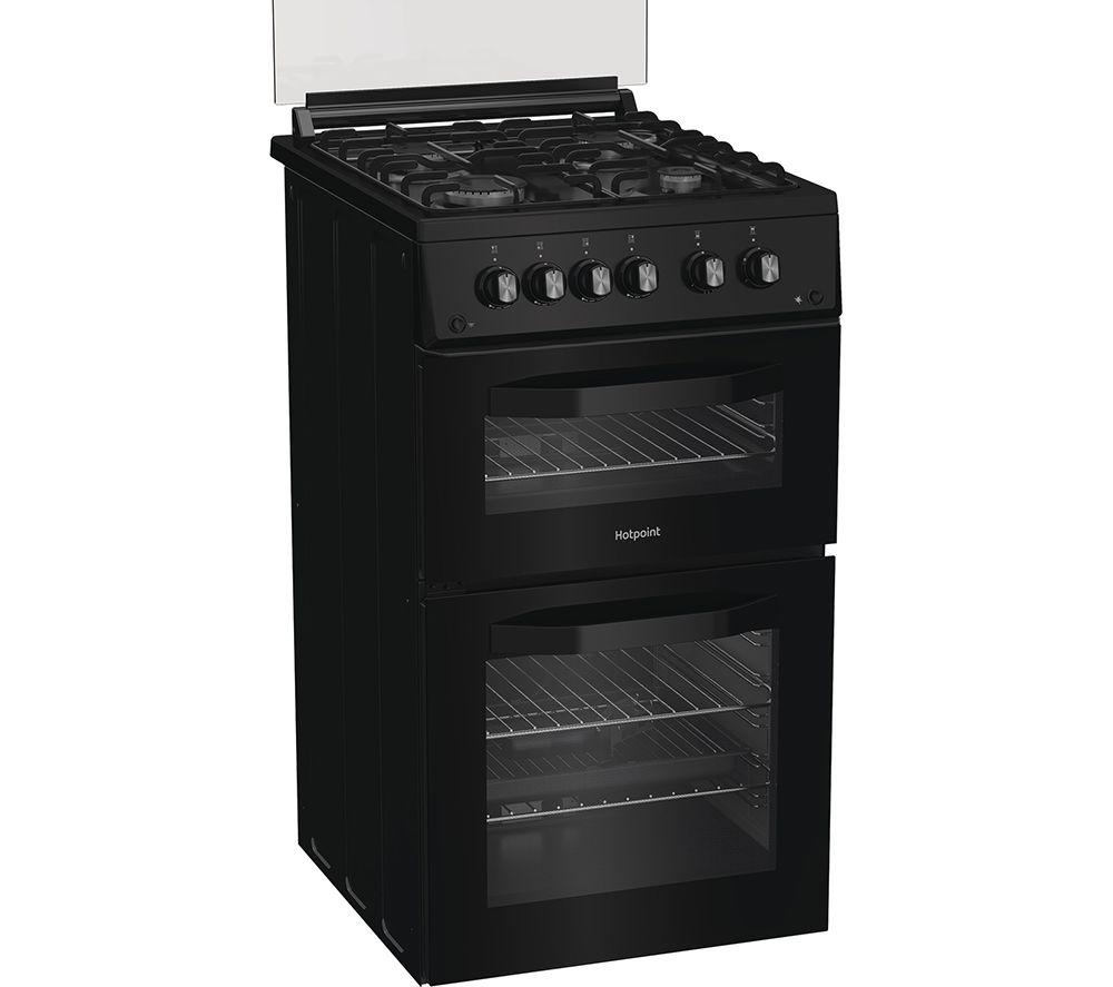 HOTPOINT HDG5GCB 50 cm Gas Cooker - Black image number 5 of 6
