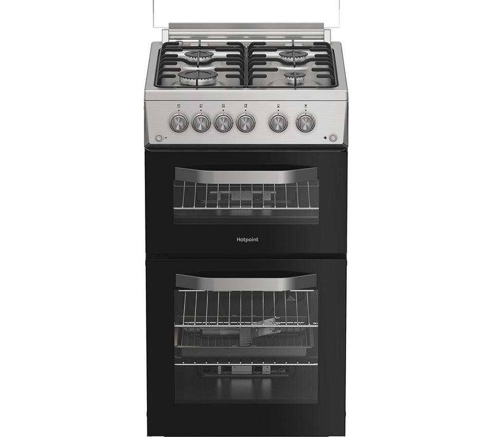 HOTPOINT HDG5GCX 50 cm Gas Cooker - Stainless Steel