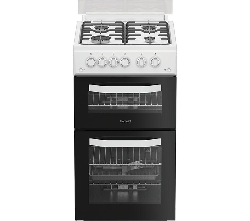 HOTPOINT HDG5GCW 50 cm Gas Cooker - White