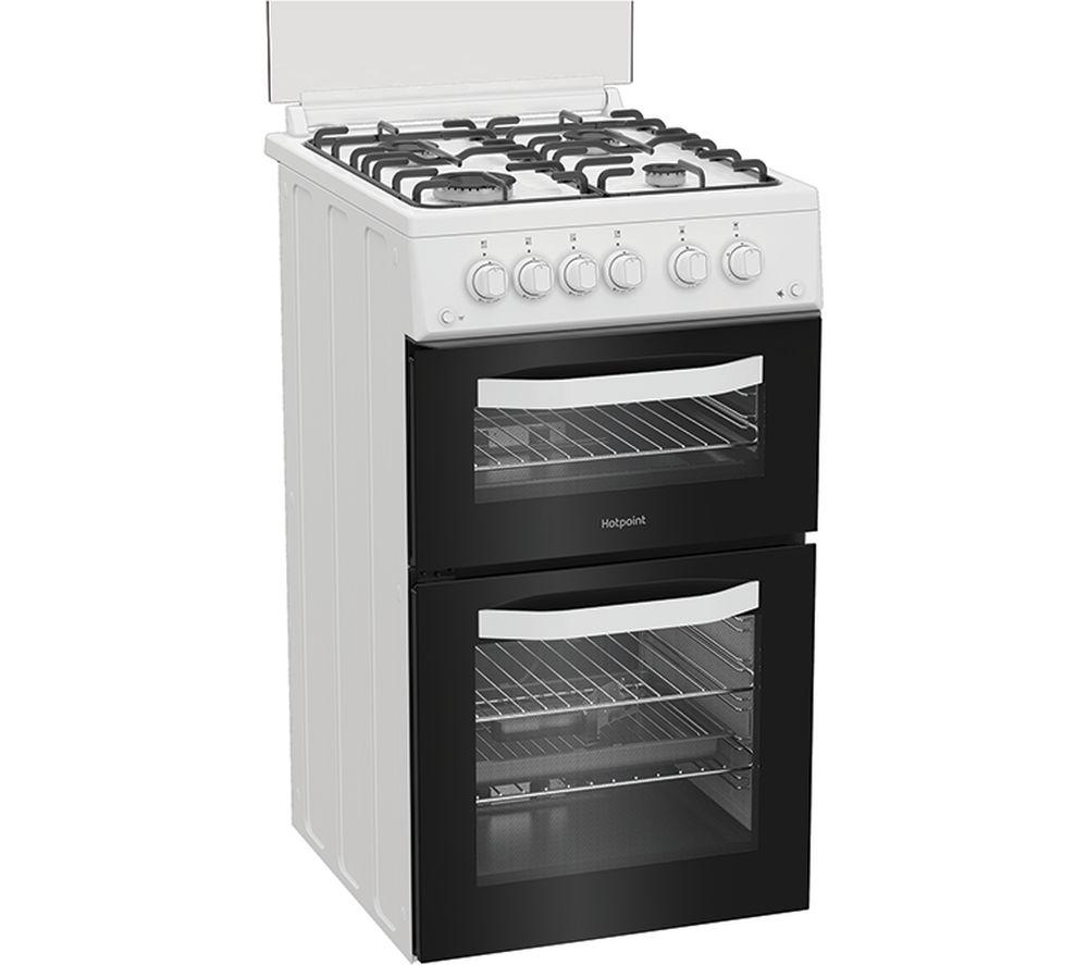 HOTPOINT HDG5GCW 50 cm Gas Cooker - White image number 2 of 6