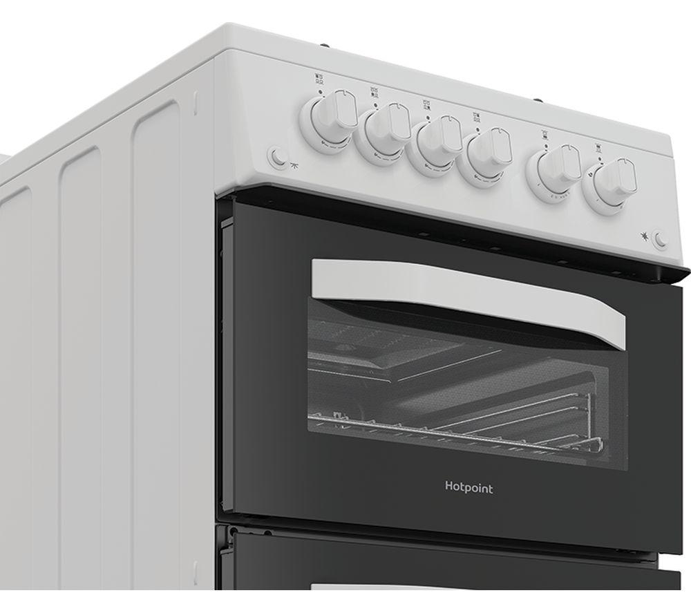 HOTPOINT HDG5GCW 50 cm Gas Cooker - White image number 6 of 6