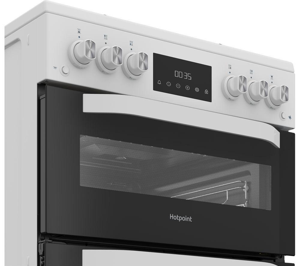HOTPOINT HTG6GDCW 60 cm Gas Cooker - White image number 2 of 6