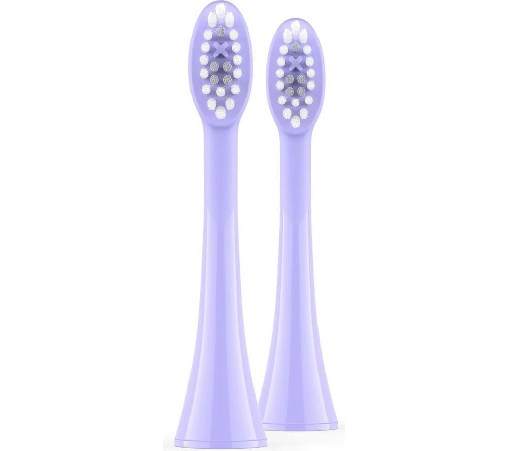 ORDO Sonic+ Replacement Toothbrush Heads - Pack of 2, Pearl Violet image number 2 of 7
