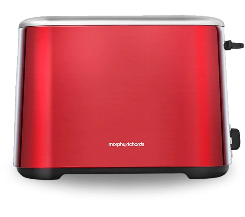 MORPHY RICHARDS Equip 222066 2-Slice Toaster - Metallic Red image number 2 of 14