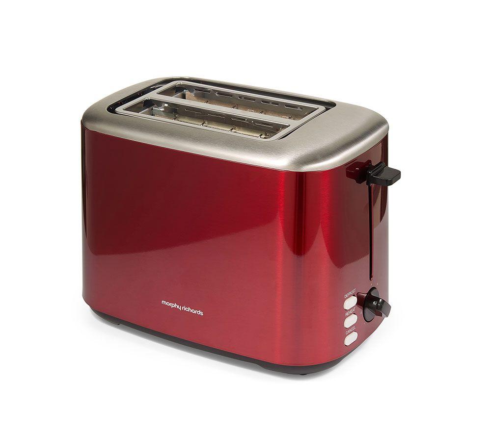 MORPHY RICHARDS Equip 222066 2-Slice Toaster - Metallic Red image number 8 of 14