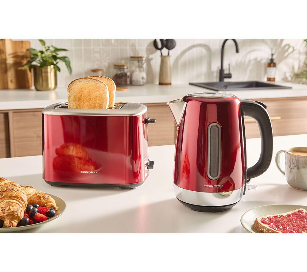 MORPHY RICHARDS Equip 222066 2-Slice Toaster - Metallic Red image number 10 of 14