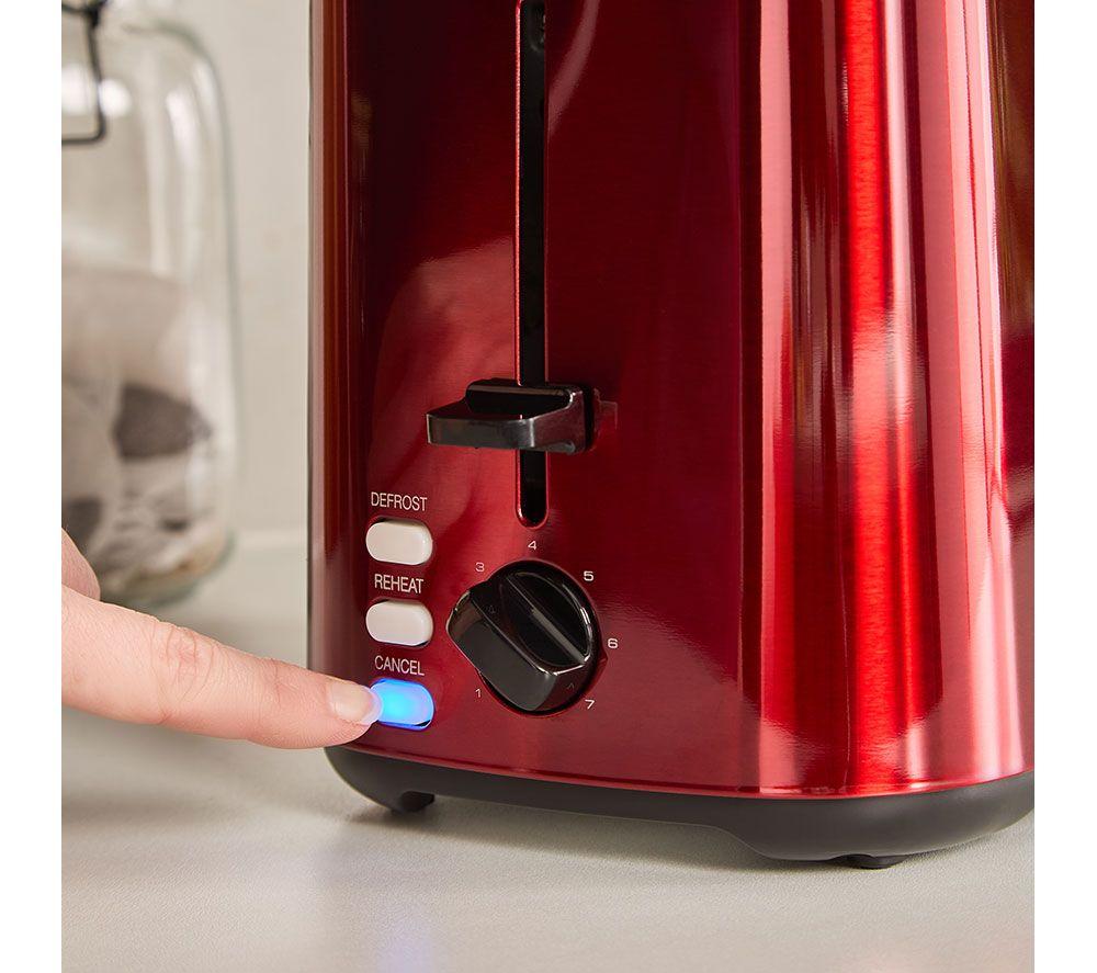 MORPHY RICHARDS Equip 222066 2-Slice Toaster - Metallic Red image number 11 of 14