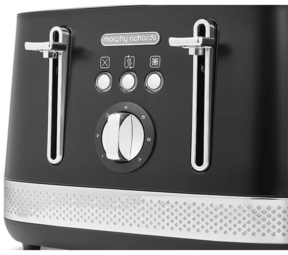 MORPHY RICHARDS Illumination 248020 4-Slice Toaster - Black image number 3 of 8