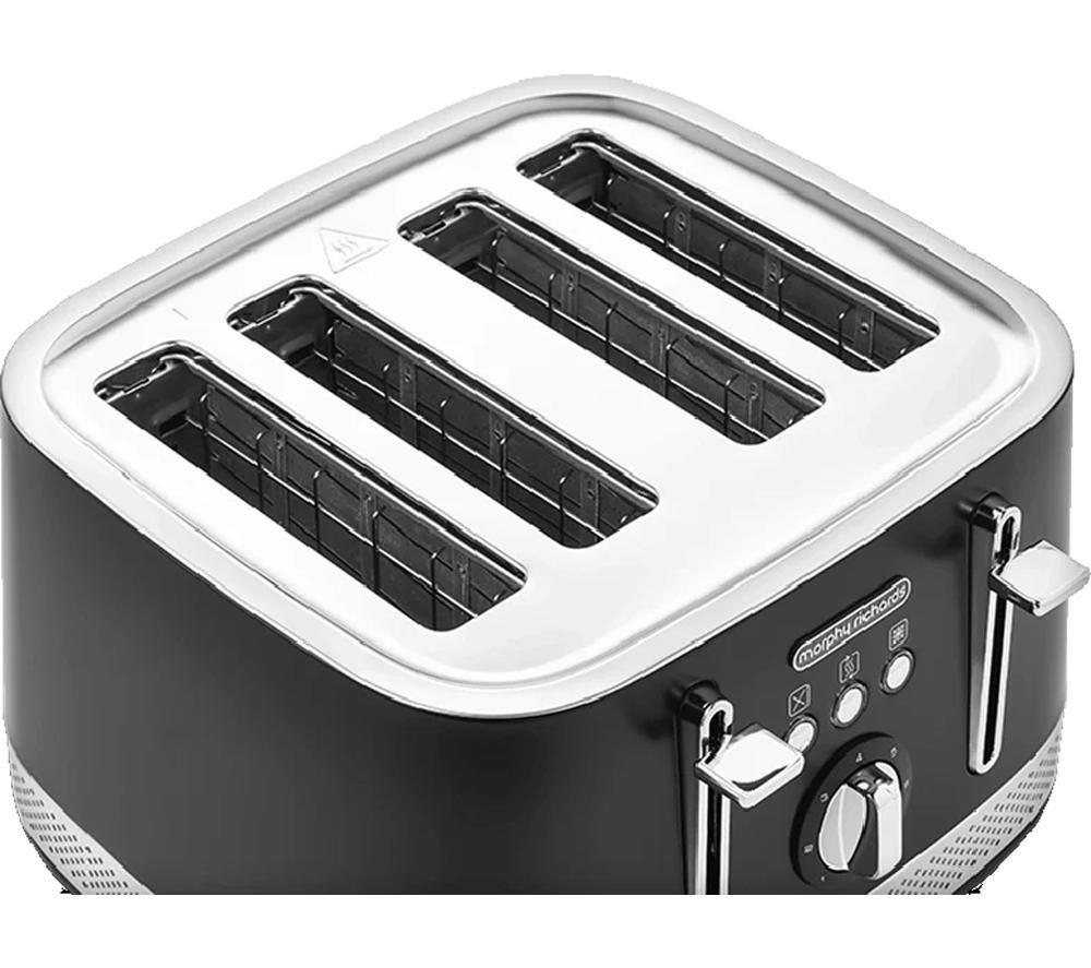MORPHY RICHARDS Illumination 248020 4-Slice Toaster - Black image number 4 of 8
