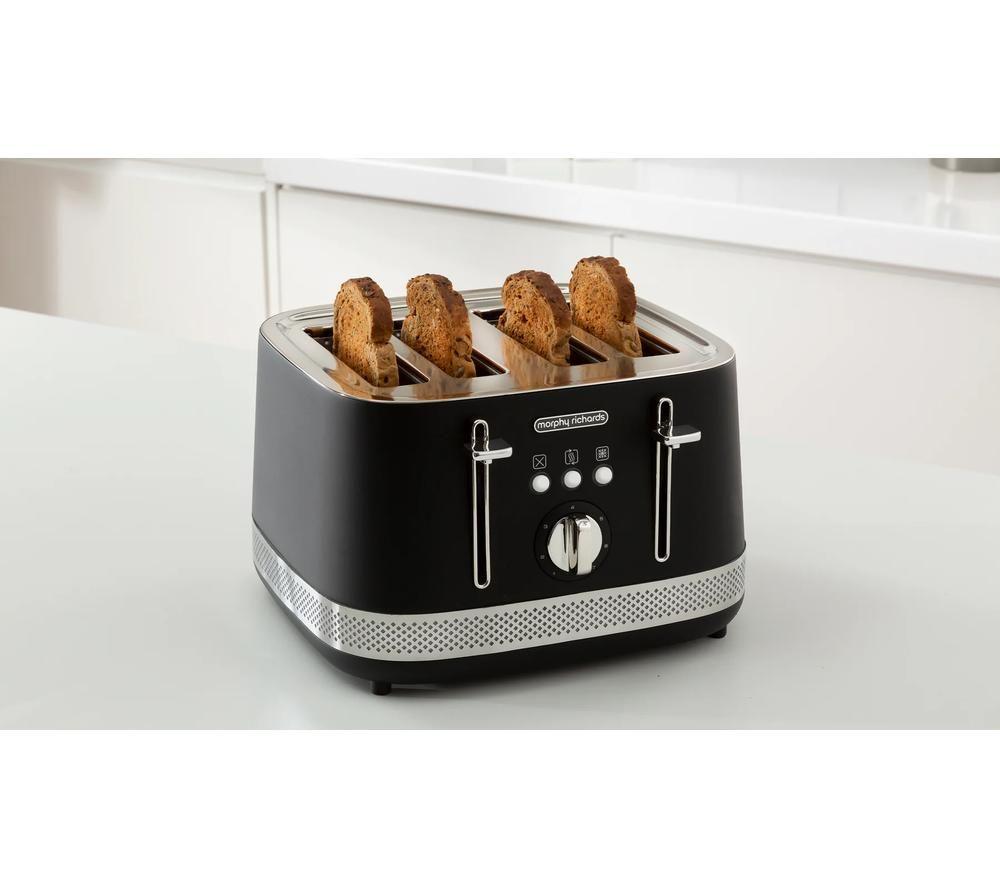 MORPHY RICHARDS Illumination 248020 4-Slice Toaster - Black image number 5 of 8