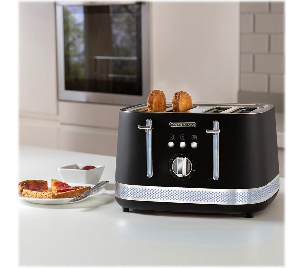 MORPHY RICHARDS Illumination 248020 4-Slice Toaster - Black image number 7 of 8