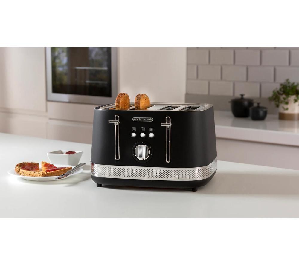 MORPHY RICHARDS Illumination 248020 4-Slice Toaster - Black image number 8 of 8