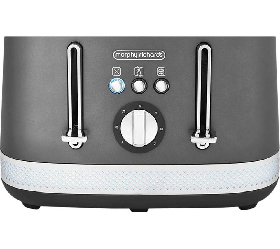 MORPHY RICHARDS Illumination 248022 4-Slice Toaster - Titanium Grey