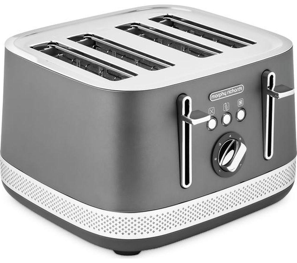 MORPHY RICHARDS Illumination 248022 4-Slice Toaster - Titanium Grey image number 2 of 7