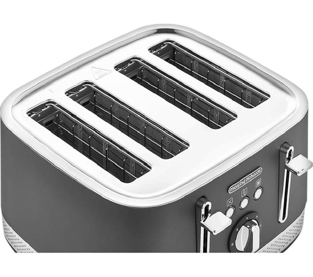 MORPHY RICHARDS Illumination 248022 4-Slice Toaster - Titanium Grey image number 5 of 7