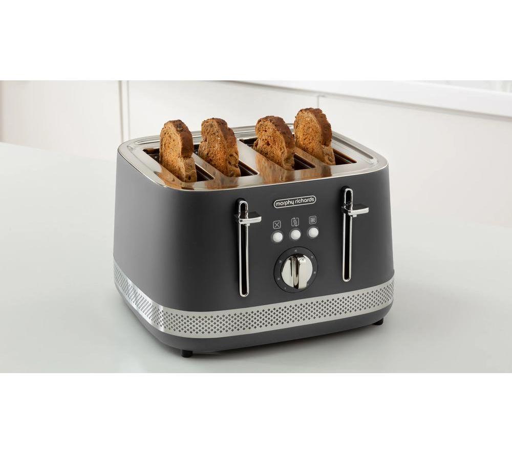 MORPHY RICHARDS Illumination 248022 4-Slice Toaster - Titanium Grey image number 7 of 7