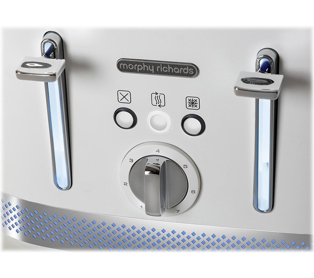 MORPHY RICHARDS Illumination 248021 4-Slice Toaster - White image number 3 of 6