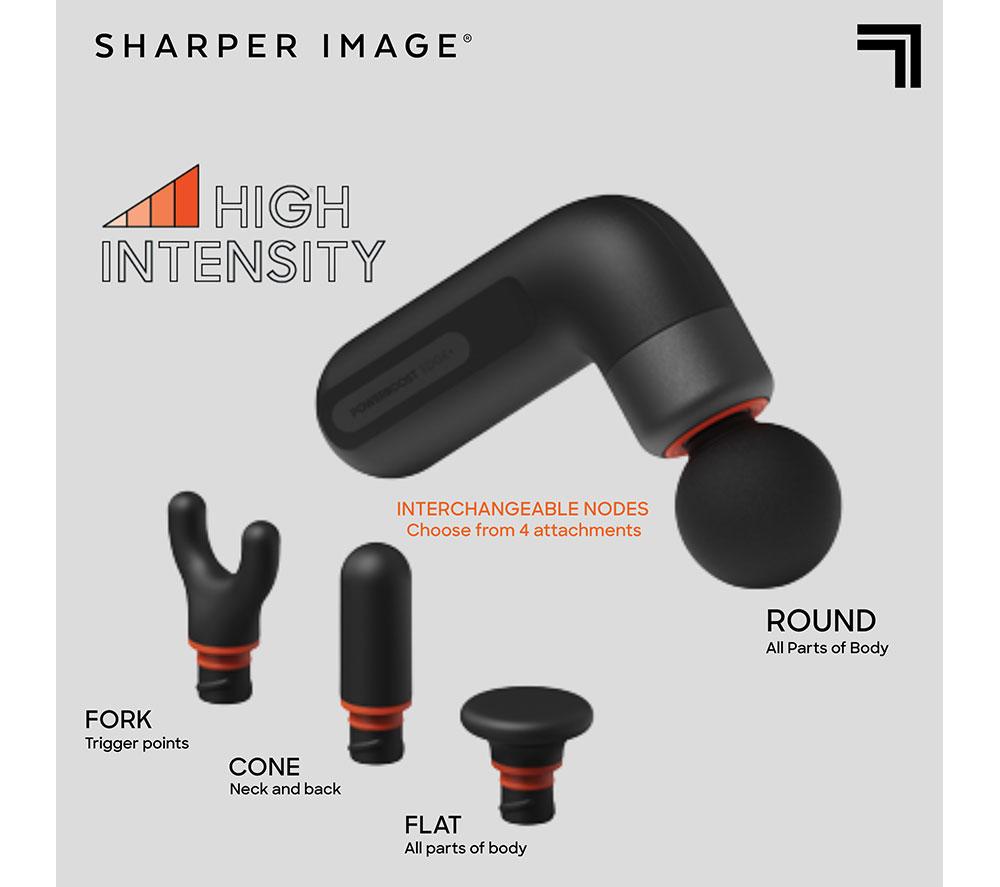 SHARPER IMAGE Power Percussion Move Edge Portable Lite Massage Gun - Black image number 3 of 7