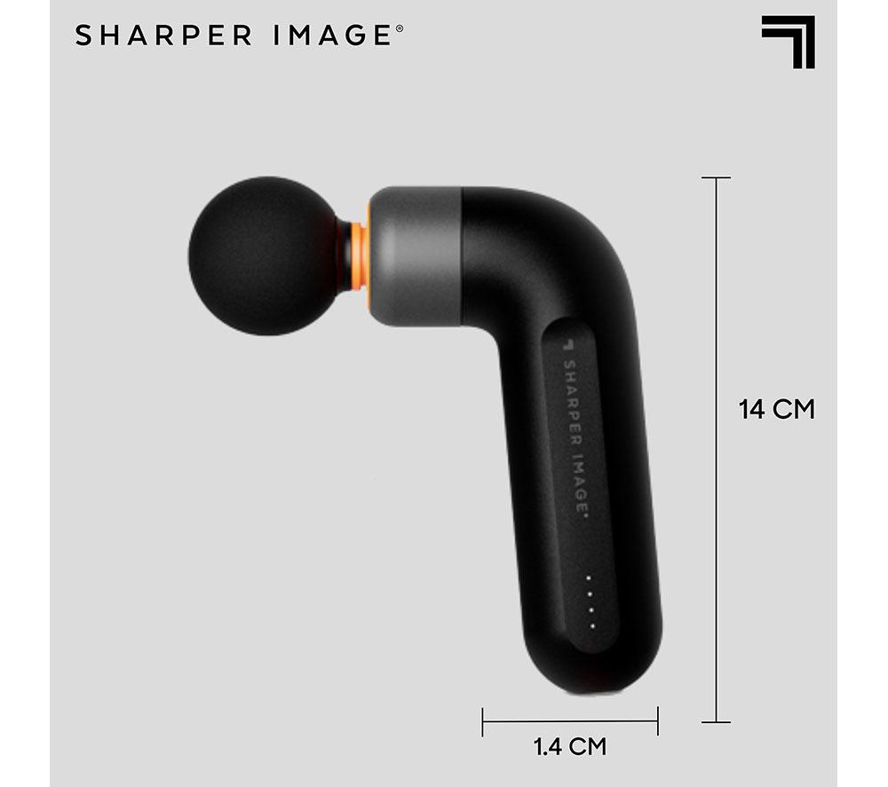 SHARPER IMAGE Power Percussion Move Edge Portable Lite Massage Gun - Black image number 5 of 7