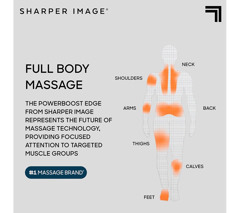 SHARPER IMAGE Power Percussion Move Edge Portable Lite Massage Gun - Black image number 7 of 7