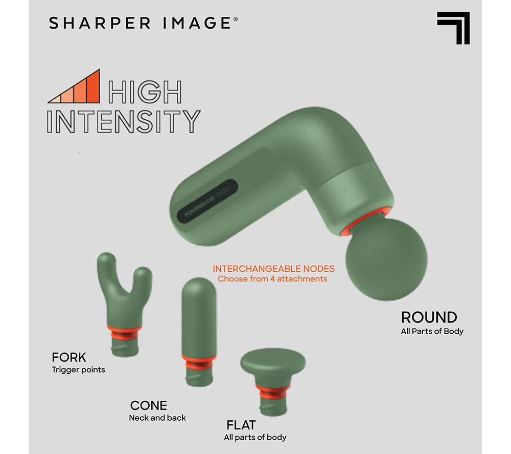 SHARPER IMAGE Power Percussion Move Edge Portable Lite Massage Gun - Green image number 3 of 7