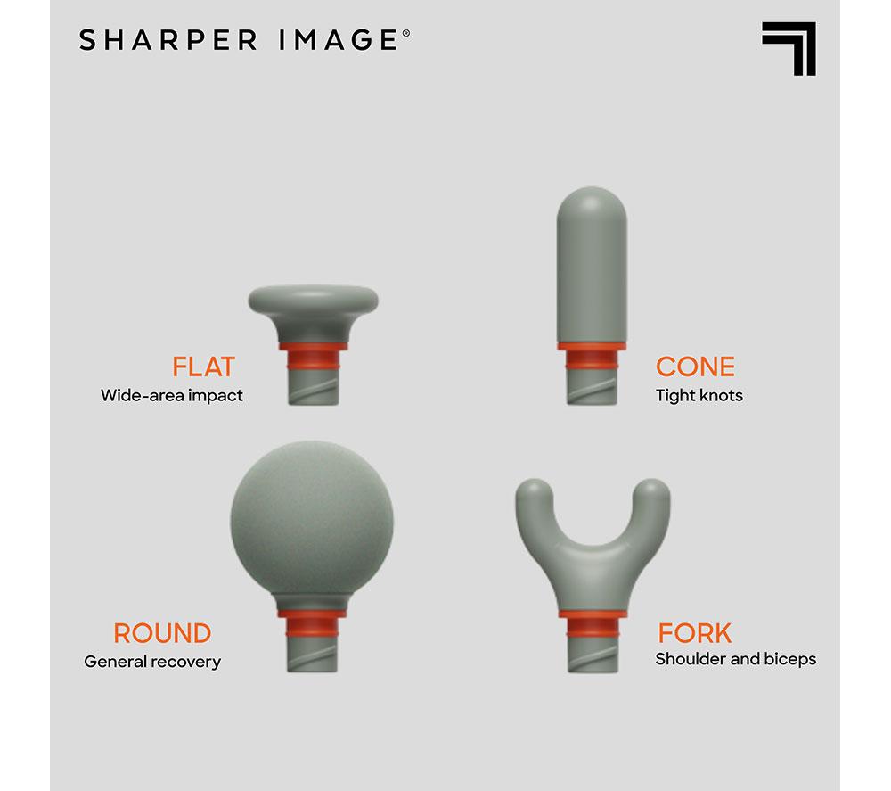 SHARPER IMAGE Power Percussion Move Edge Portable Lite Massage Gun - Green image number 4 of 7