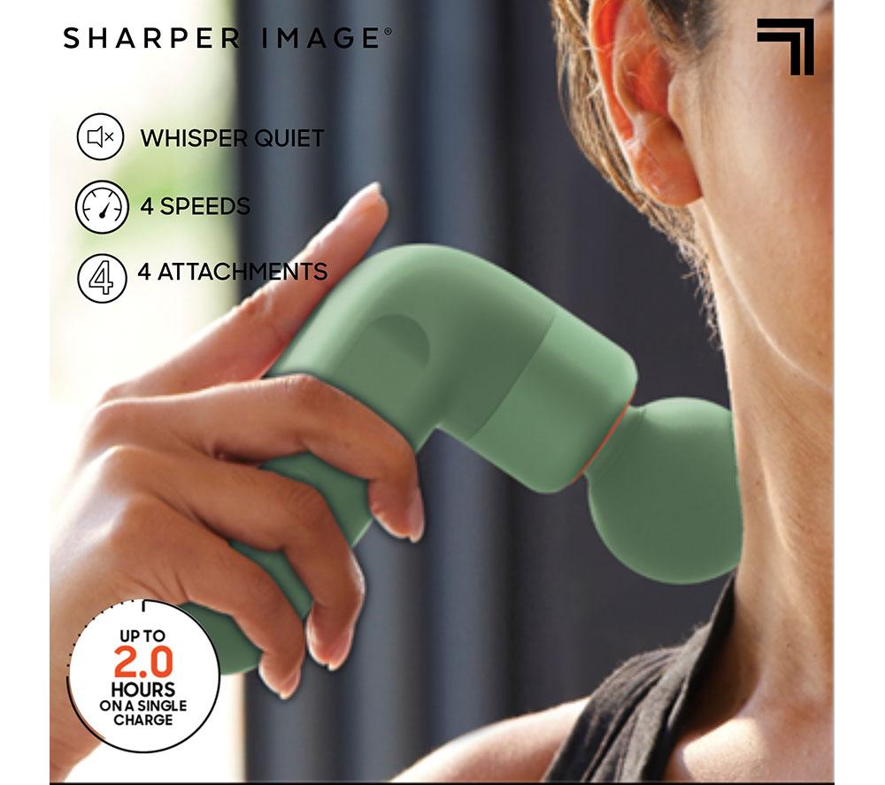 SHARPER IMAGE Power Percussion Move Edge Portable Lite Massage Gun - Green image number 6 of 7