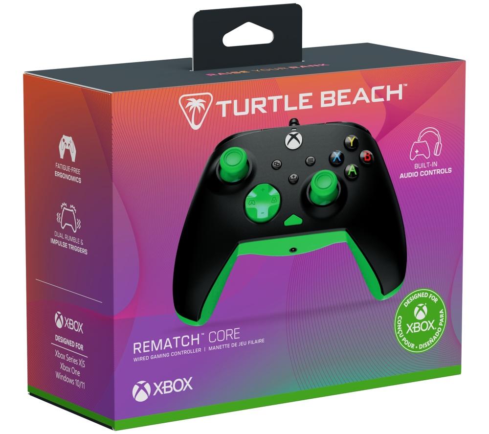TURTLE BEACH Rematch Core Controller for Xbox & PC - Black & Green image number 2 of 12